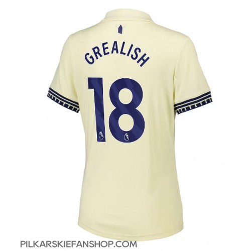 Koszulka piłkarska Everton Jack Grealish #18 Strój wyjazdowy dla kobiety 2025-26 tanio Krótki Rękaw Koszulka piłkarska Everton Jack Grealish #18 Strój wyjazdowy dla kobiety 2025-26 tanio Krótki Rękaw